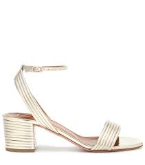 sundance 50 metallic leather sandals