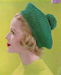 PATTERN Crochet Womens Beret 1960's Vintage PDF PATTERN