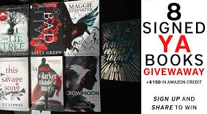 8 Signed Ya Books 150 In Amazon Credit Giveaway Desenhos