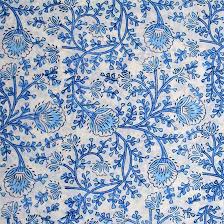 Browse our great selection of styles, patterns, & designs for your craft, upholstery & quilting projects. Buy White And Sky Blue Flower Pattern Block Print Fabric By The Yard