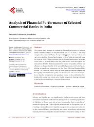 Bank of baroda offers competitive interest rates irrespective of loan amount and tenure. Pdf Analysis Of Financial Performance Of Selected Commercial Banks In India