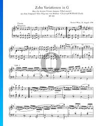 Partition — a logical chunk of a large data set. 10 Variations En Sol Majeur Kv 455 Partition Piano Solo Telechargement En Pdf Streaming Oktav