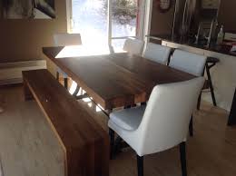 Table Et Banc St Irenee Noyer Chaises Sinatra Surmesure Lusinequebec Table Dining Table Table Home Decor
