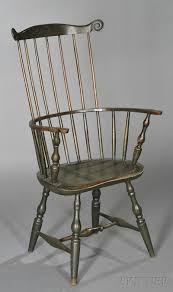 Green Painted Windsor Carved Comb Back Armchair Armchairs For Sale Antique Chairs Colonial Chair