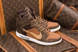 Louis Vuitton X Off White X Air Jordan 1 Off Louis Air Jordan 1 Ein Neues Custom Biest Louis Vuitton Shoes Sneakers Virgil Abloh Louis Vuitton Sneakers Men Fashion