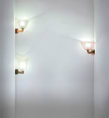Seguso Three Large Corner Wall Lights Circa 1940 Phillips
