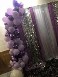 Party decorations ballons party decorations superhero party decorations balloons party decorations birthday party decorations party supplies decorations decor wedding parties new years eve party decoration globos party. Purple And Silver 50 And Fabulous Theme Balloon Garland With Flowers Chicago Chicago Silver Party Decorations Purple Party Decorations Purple Birthday Party