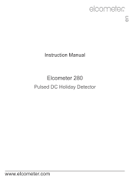 An accessory pouch, which accommodates the additional rechargeable battery (optional) can also be attached to the soft. Elcometer 280 En Manualzz