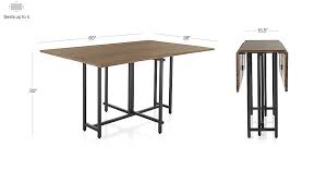 Origami Drop Leaf Rectangular Dining Table Reviews Crate And Barrel Moveis Para Espacos Pequenos Espacos Pequenos Decoracao Apartamento Pequeno