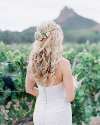Bridal updos, down hairstyles and half up pretties. Half Up Half Down Wedding Hairstyles We Love Martha Stewart