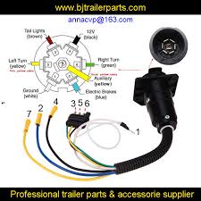 The additional wire is tapped into the backup lights to disengage the trailer's brakes. Cvp 4 Way Flat To 7 Way Round Rv Blade Trailer Light Plug Wire Harness Adapter Converter Trailer Wiring Plug Trailer Electrics Rv Parts Accessories Aliexpress