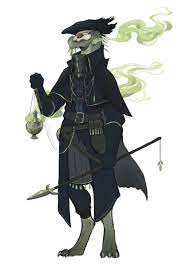 OC] [Art] Emerald Dragonborn Way of Mercy Monk, Doctor Antioch : rDnD