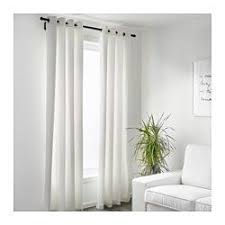 Merete Rideaux 2 Pieces Blanchi Blanc 145x300 Cm Rideaux Ikea Rideau Blanc Rideaux De Fenetre De Chambre