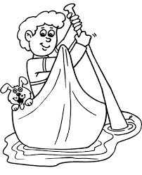 236 x 314 file type: Boy Dog And Boat Coloring Page For Kids