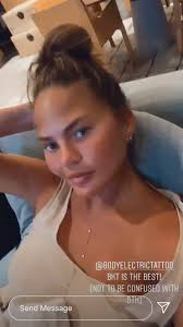 Chrissy teigen has been 'cut' from marketing for her new safely brandcredit: Chrissy Teigen Asks Twitter If She S Too Old For A Nose Piercing People Com