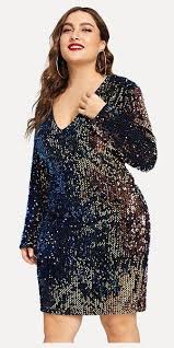 Dress Iridescent Neck Sequin Shein Shein V Neck Iridescent Sequin Dress Shein Plussize Plussizefashion Plus Size Part Robe De Soiree Robe Vetements