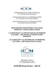 Maybe you would like to learn more about one of these? A New Global Ethics L Alienation Et La Restitution Du Patrimoine Culturel