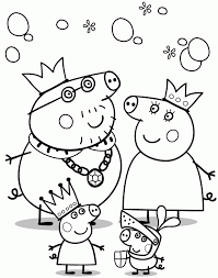 The peppa pig family can be also seen as sea monsters and doctors. Free Printable Peppa Pig Coloring Pages Coloring Home
