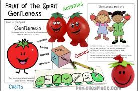 Fruit Of The Spirit Gentleness Bible Lesson From Www Daniellesplace Com Fruit Of The Spirit Bible Activities For Kids Bible Crafts