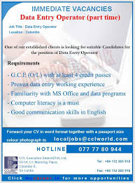 We are looing data entry operatora. Best Info Dota2 Data Entry Part Time Jobs In Sri Lanka