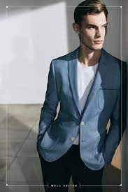 Blue/navy mens slim suit jacket size 36r trousers 38r from primark. Suit Up Primark Uk