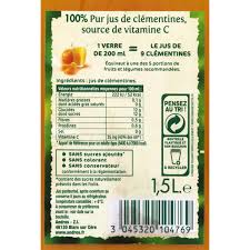 Jus De Clementine 100 Pur Jus Sans Sucres Ajoutes Andros La Bouteille De 1 5l A Prix Carrefour