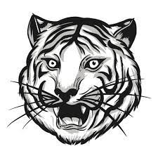 Tigersoul is a spirit affinity rare from the barbarians faction. Illustration Of Tiger Head With Shadow Black And White Vector 2378141 Vector Art At Vecteezy