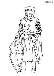 Knight and squire colouring page. Knights Coloring Pages Free Printable Knight Coloring Sheets