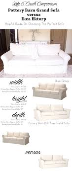 The sectionals are not included in the comparison below. Pin By Urbanqxc97 On Diy In 2020 Pottery Barn Sofa Ikea Ektorp Sofa Ikea Sofa