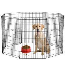 With all electric dog fence units, your dog will wear a special collar that communicates with your. Bestpet 30 H Dog Playpen 8 Panel Crate Fence Black Walmart Com Walmart Com