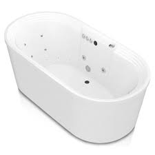 Air tubs only need to be manually cleaned as often as a regular bathtub, and their internal components. Sofi 5 6 Ft Center Drain Whirlpool And Air Bath Tub In White Homemartbath
