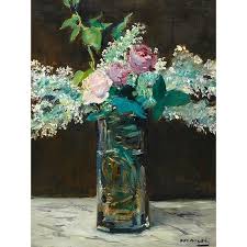 Il titolo di quest'opera riassume a pieno l'idea di bellezza propria del poeta francese. Bilder Auf Leinwand Edouard Manet Vase Mit Fliedern Und Rose