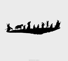 The Fellowship Of The Ring Silhouette Boromir Samwise Gamgee Lord Of The Rings Tattoo The Hobbit Tolkien Tattoo