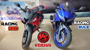 Yamaha yzf r15 speed is reborn. Yamaha R15 V3 Metallic Red Vs Racing Blue Colour Which One Best Youtube