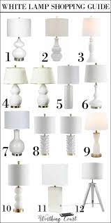 How To Choose The Best Size Table Top Lamps A Shopping Guide For Affordable White Lamps Table Lamps Living Room Table Top Lamps Lamps Living Room