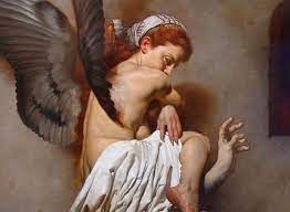 I find it absolutely fascinating how there are so many different factions and divisions of faith, yet they all lead to the same underlying message. Roberto Ferri Tristezze Della Luna Olio Su Tela 2009 100x100 Museum