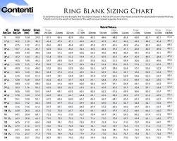 ring blank sizing chart rings in 2019 jewelry making