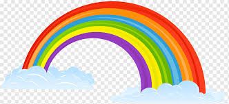 Gambar kartun biru awan putih gambaran gambar latar belakang. Rainbow And Clouds Illustration Rainbow Rainbow Color Circle Computer Icons Png Pngwing