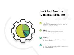 pie chart gear for data interpretation presentation