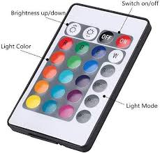 Tjoy led strip lights with 44 key remote 25 ft, multi color rgb smd5050 led lights ,12 volt color changing led light strip for bedroom,room, tv,diy decor(44 key remote control +25ft x1+indoor only) 4.5 out of 5 stars 2,440 Led Strip Light Rgb Multicolor 5050 24 Key Remote Control Water Resistant 16 Color Chronos