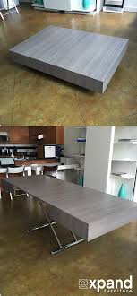 Expanding Coffee To Dining Table Seats 10 Leaflets Store Inside Amazing For Apartment Li Space Saving Dining Table Expandable Dining Table Dining Room Small