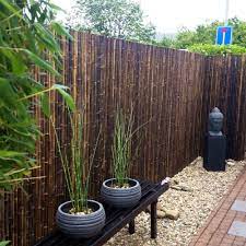 Bamboo is a giant grass. Black Bamboo Fence Roll 250 X 200 Cm Bamboo Garden Fences Bamboo Fence Bamboo Garden