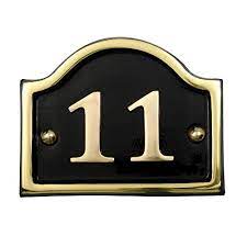 Master number 11 can relate to impulse and faith. Brass Bridge House Number Number 11 Buy Online In Andorra At Andorra Desertcart Com Productid 121893021