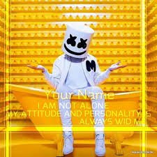 Marshmello face iphone wallpaper is free hd wallpaper. Dashing Style Marshmello Wallpaper With Name