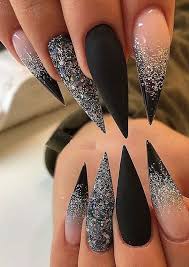Modern Nail Polish Gothic Nails Modern Nails Stiletto Nails Designs