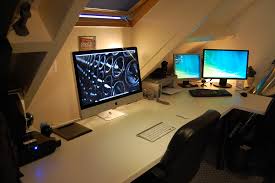 Mac Pc Home Setup Computer Desk Setup Dengan Gambar Meja Kerja Dekorasi Kamar Dekorasi