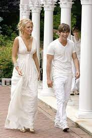 Boho brautkleider high neck cap sleeve spitze tüll brautkleider mit rüschen rock strand prinzessin lange weiß sommer kleid 2021,kaufen sie von verkäufern aus china und aus der. Blake Lively Lange Abend Prom Brautjungfer Kleider Gossip Girl Fashion Thecelebritydresses