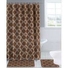 Accessories in natural materials and textures like rattan or. Honey Brown 15 Piece Hotel Bathroom Sets 2 Non Slip Bath Mats Rugs Fabric Shower Curtain 12 Hooks Walmart Com Walmart Com