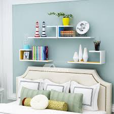 wooden wall shelves rectangular white hanging storage bedroom shelf decor bedroom bedroom wall hangings wall shelves bedroom