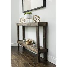 Dunlap Console Table Allmodern In 2020 Wood Console Table Wood Console Narrow Console Table